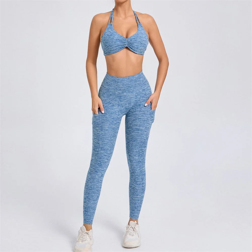 Adjustable Bra V-Back Set