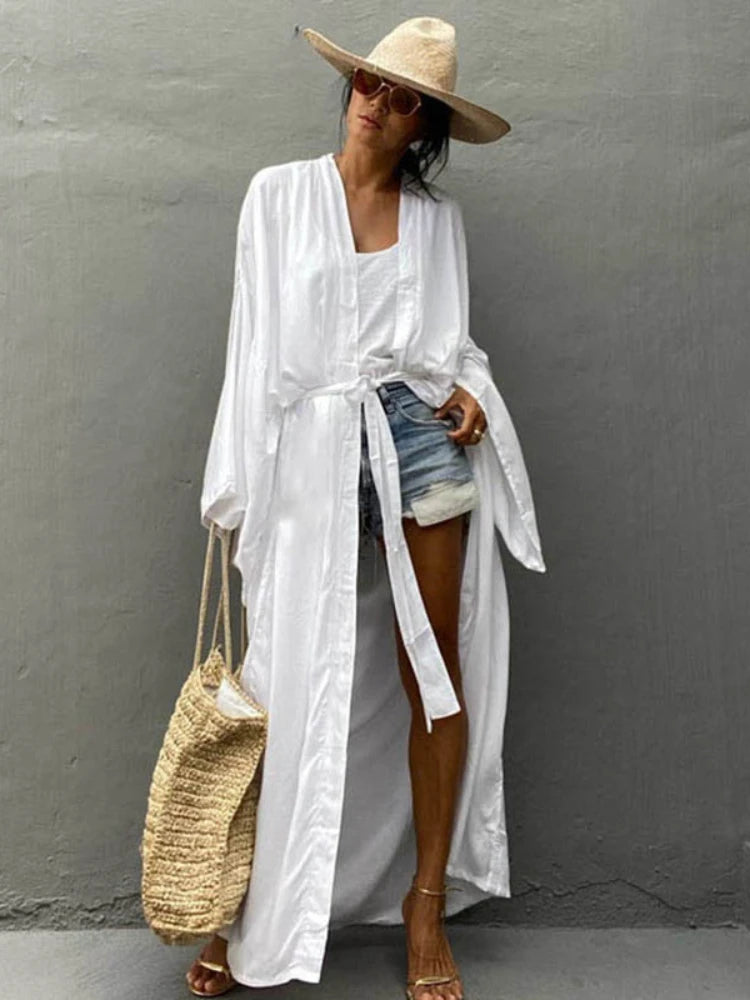 Belted Wrap Beach Robe