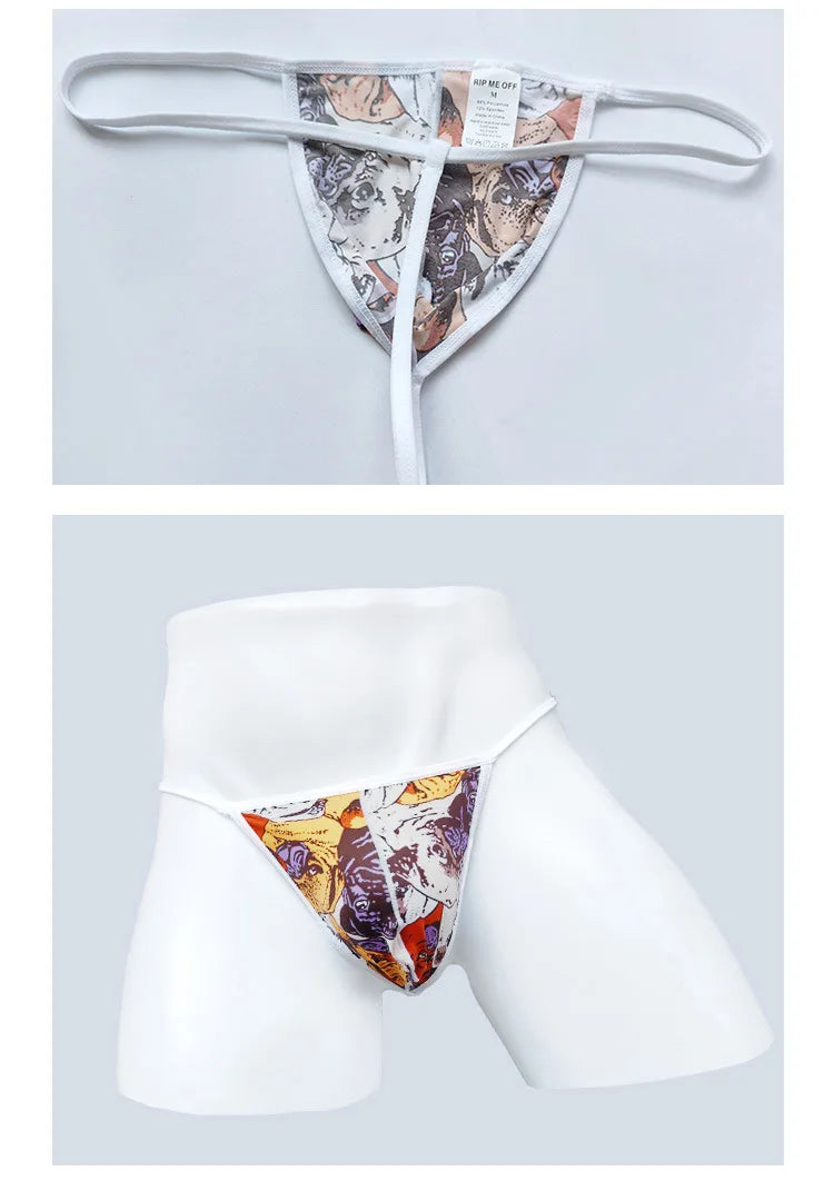 Cartoon Print Swim Thong