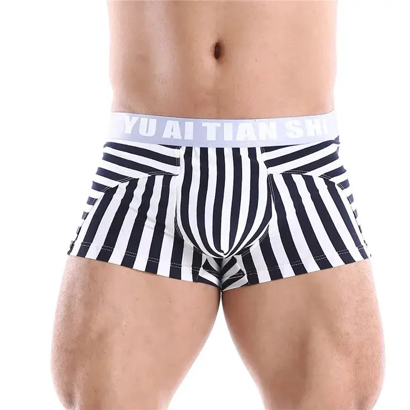 Striped Cotton Boxers - Breathable