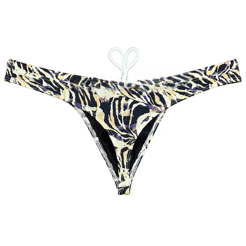 Leopard Ice Silk Swim Thong