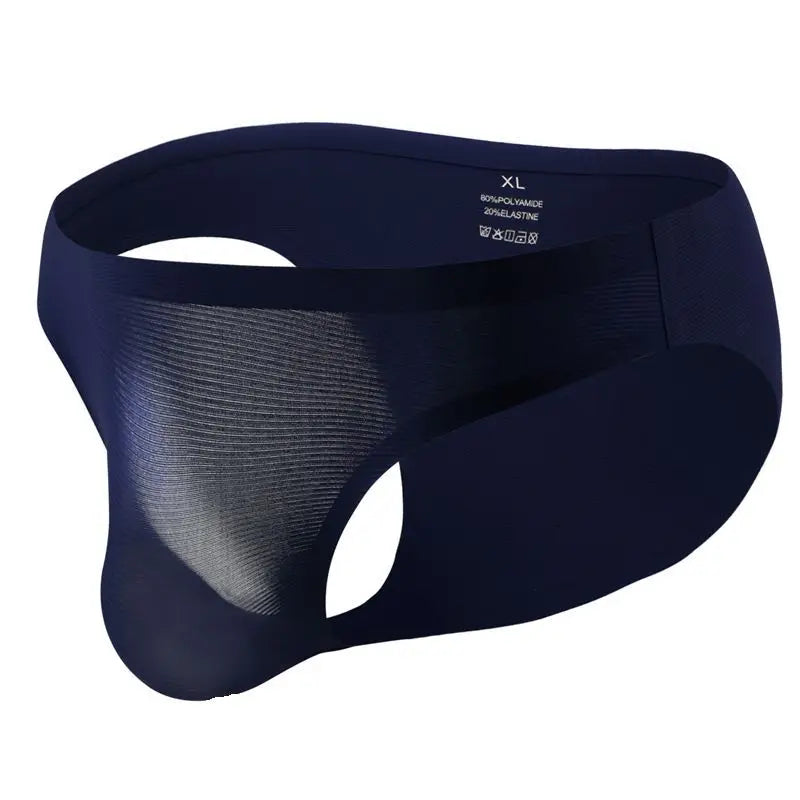 Ice Silk Traceless Low-Waist Briefs
