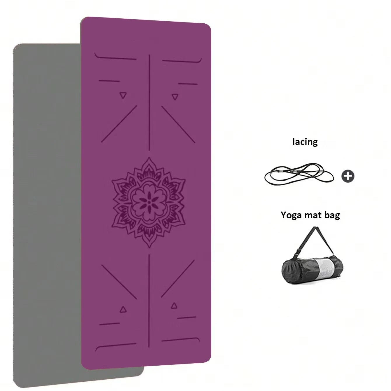 TPEgoyamat Non-slip Pilates Mat 180cm X 57cm Thick
