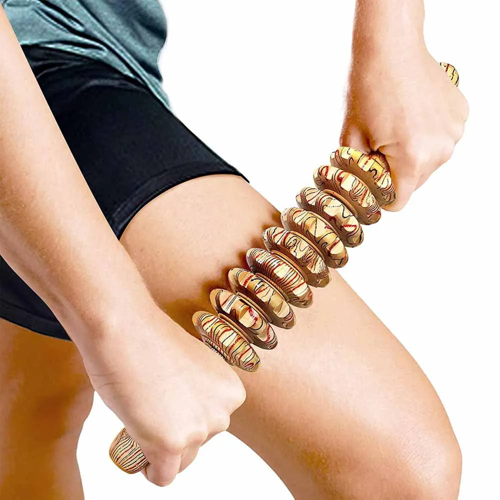 Wooden Anti-Cellulite Roller Stick