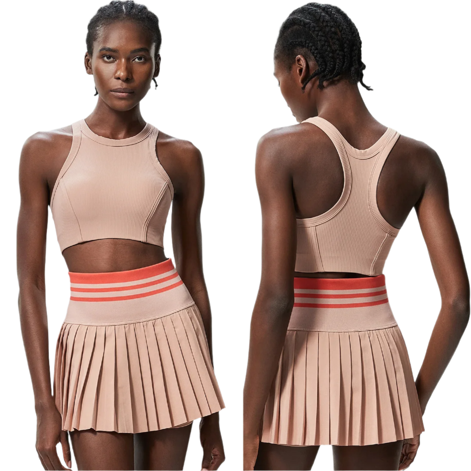 High Waist Tennis Skirt Set