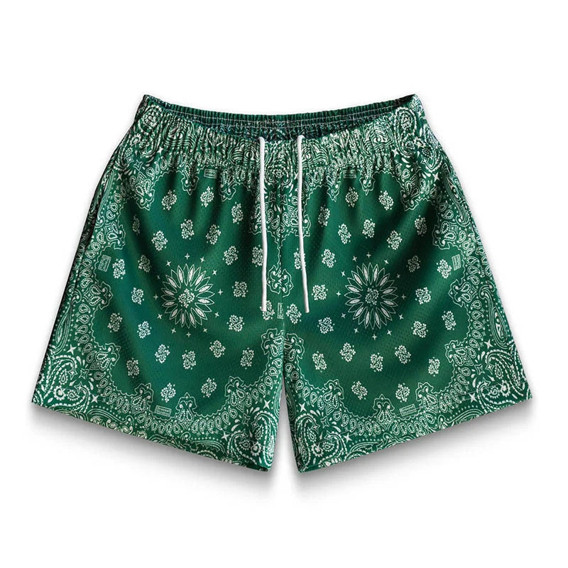 Cashew Graphics Print Beach Shorts