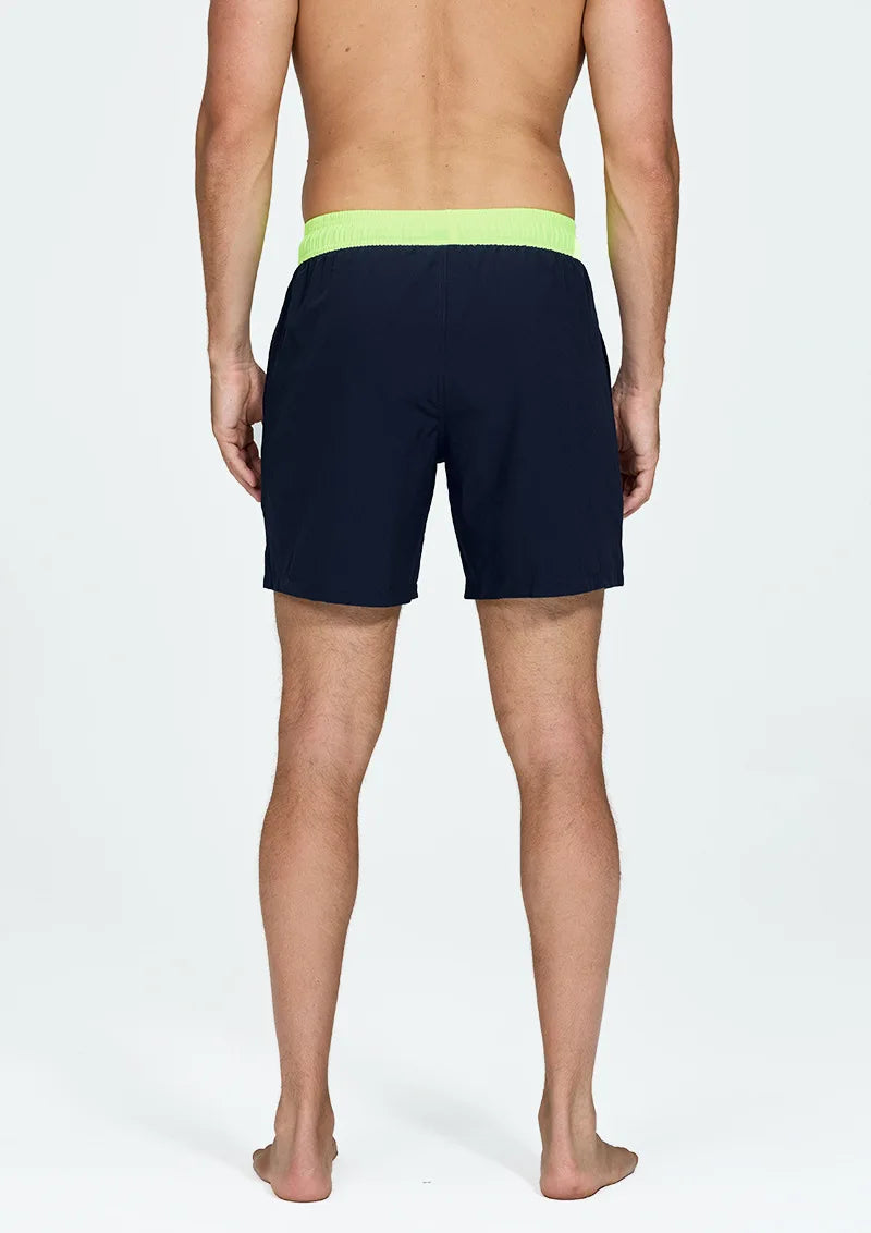 Breathable Solid Men's Swim Trunks