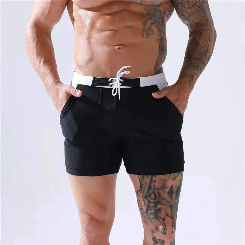 Quick-Dry Competition Swim Trunks