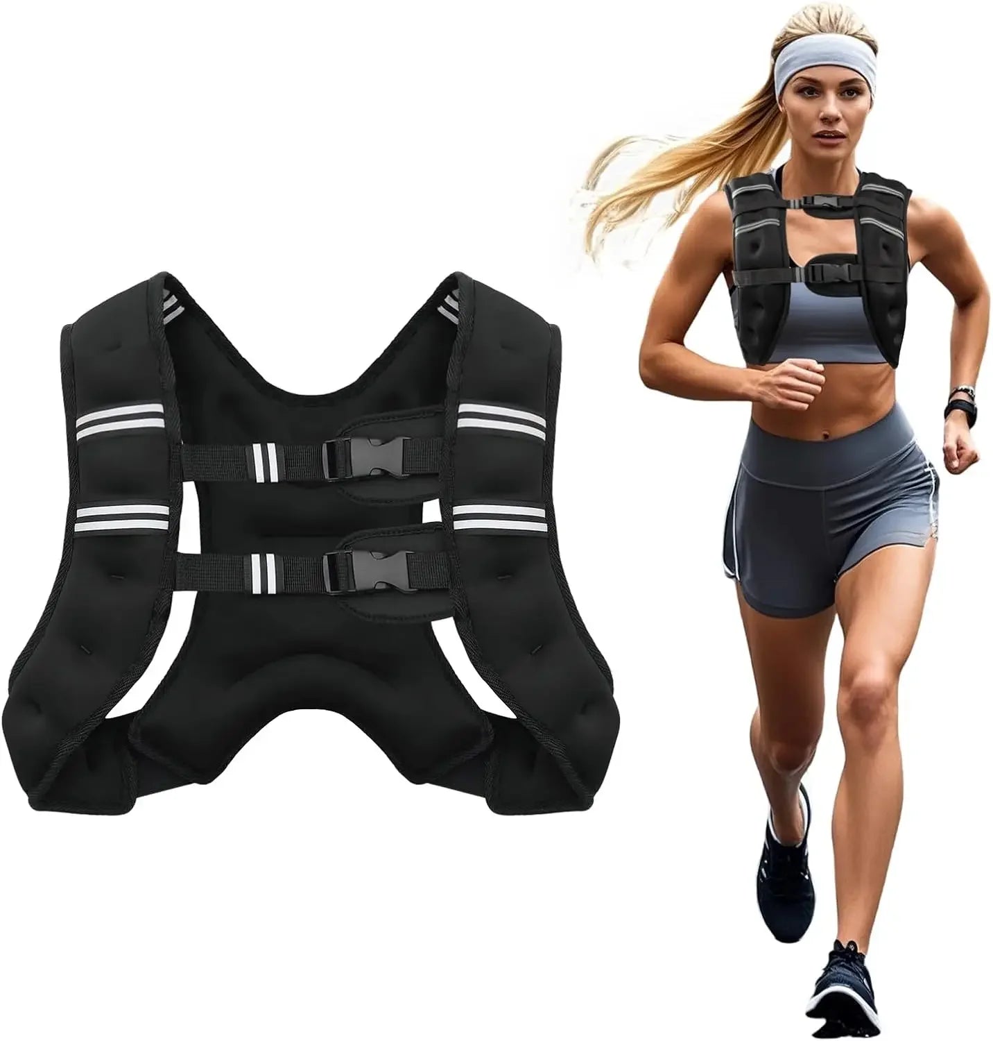 Reflective Adjustable Weight Vest