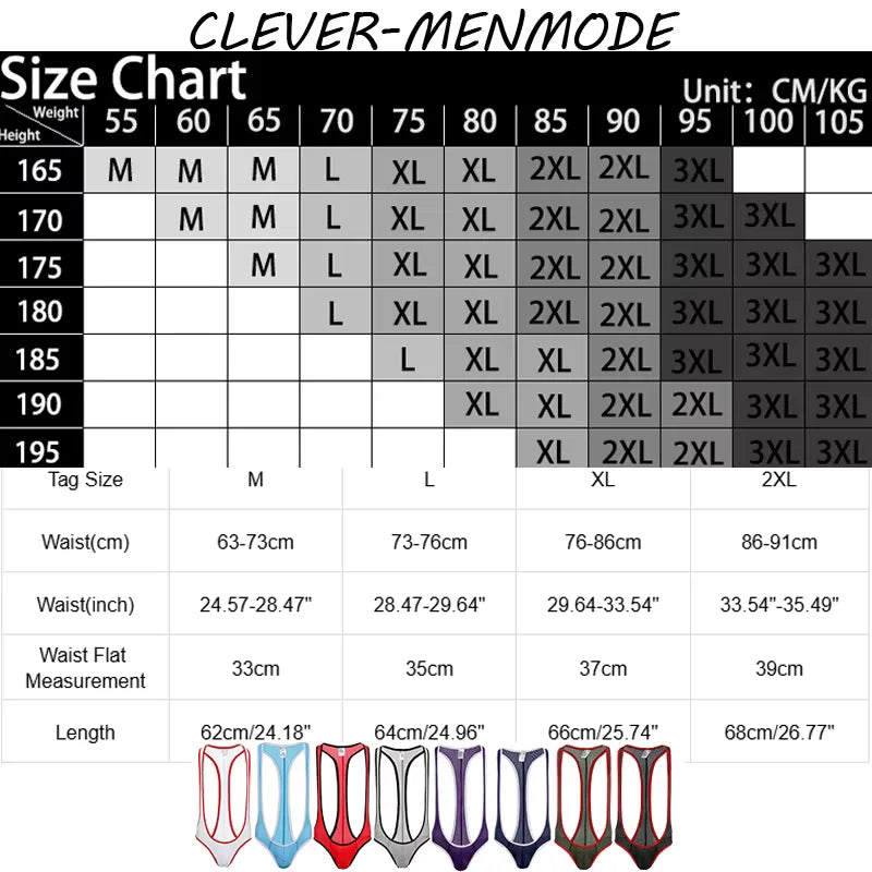 Sexy Men's Mesh Breathable Jumpsuit