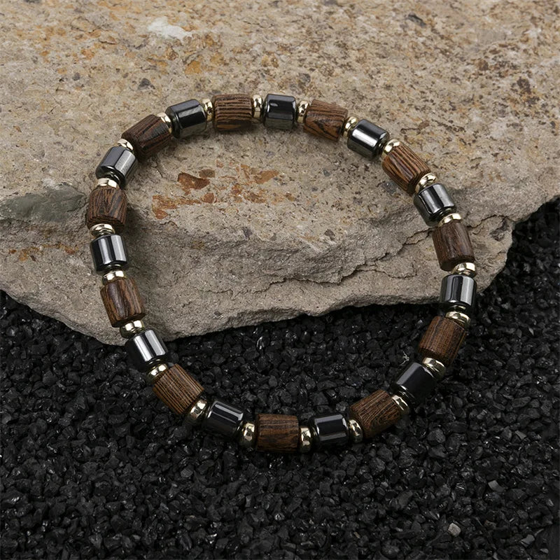 Handmade Black Hematite Bracelet