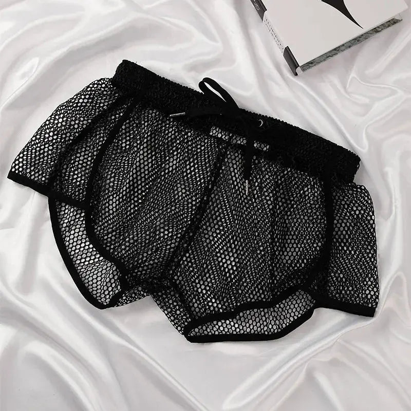 Mesh See-Through Boxer Shorts