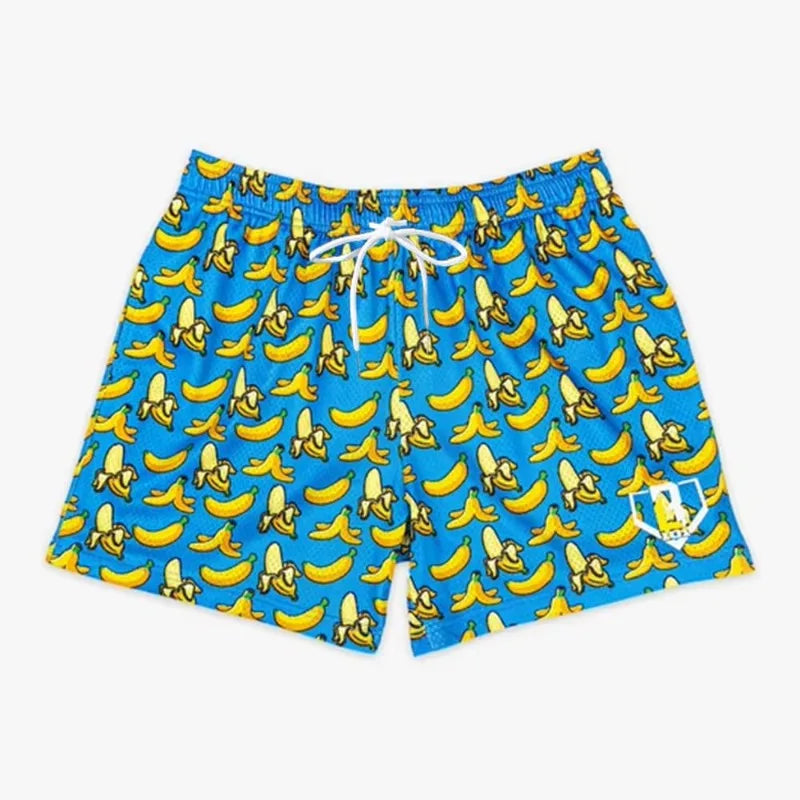 Graphic 3D Print Shorts