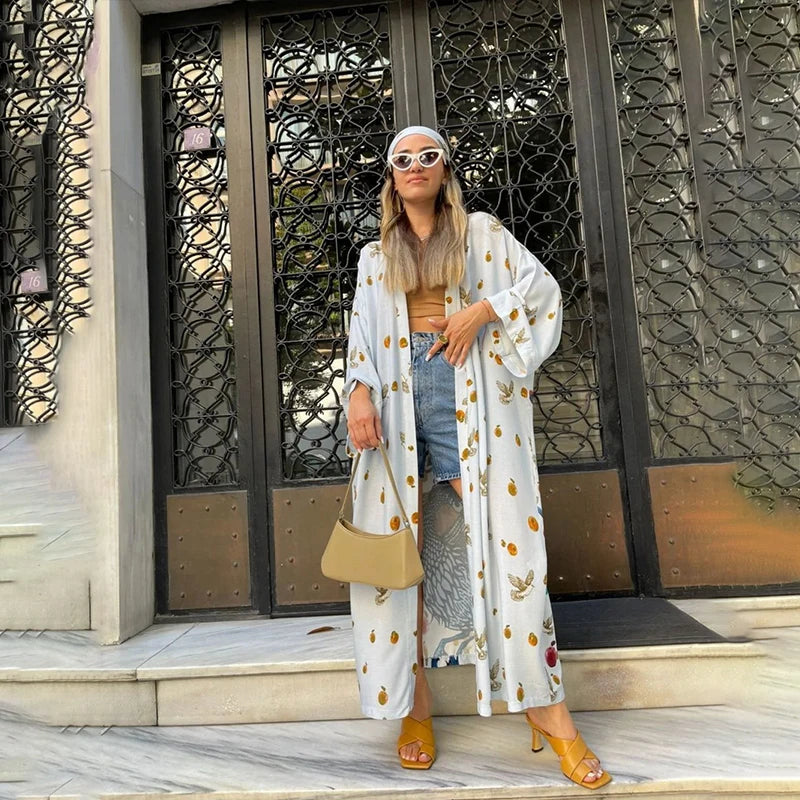 Peacock Sarong Kimono