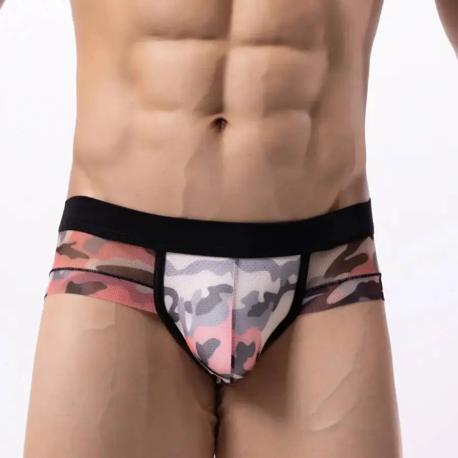 Breathable Low Waist Mesh Briefs