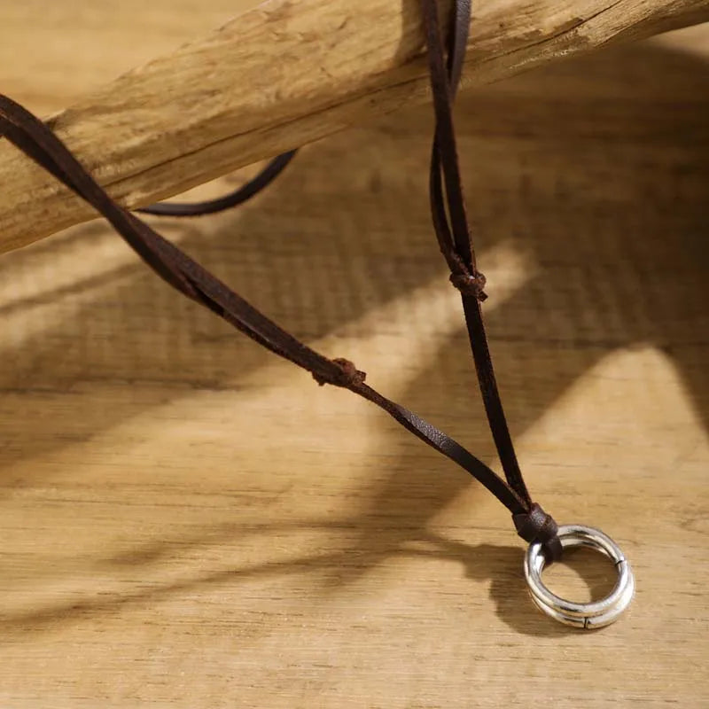 Adjustable Vintage Circle Necklace
