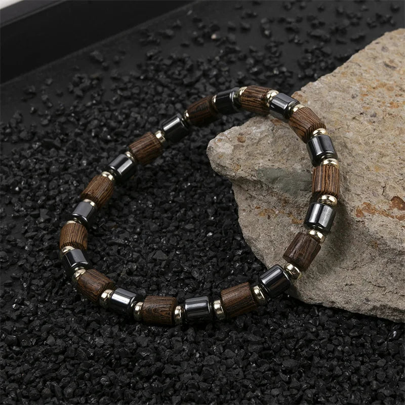 Handmade Black Hematite Bracelet