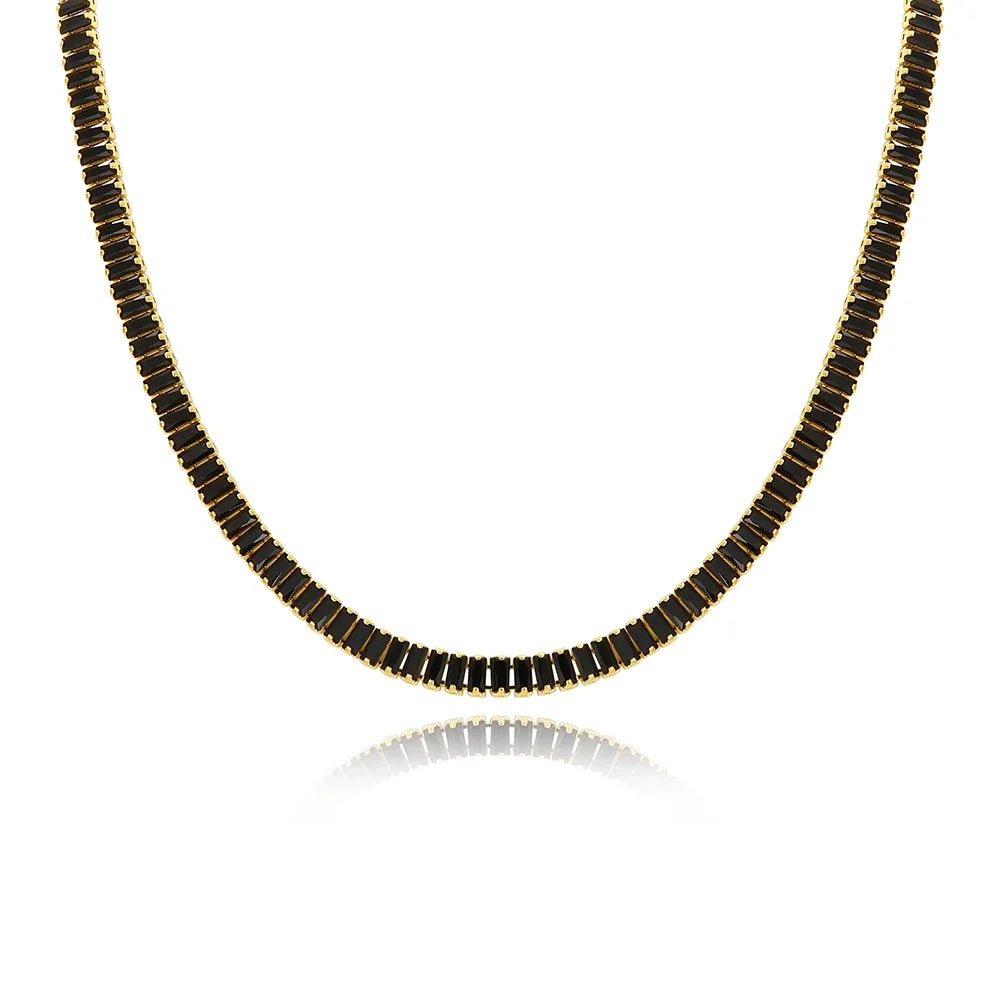 Black Cubic Zirconia Choker