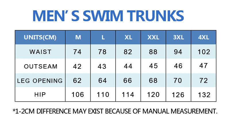 Men's Quick-Dry Adjustable Swim Shorts