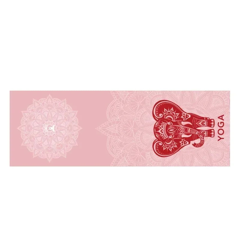 Fleece Yoga Towel Sweat Absorbent Non-Slip Fitness Mat