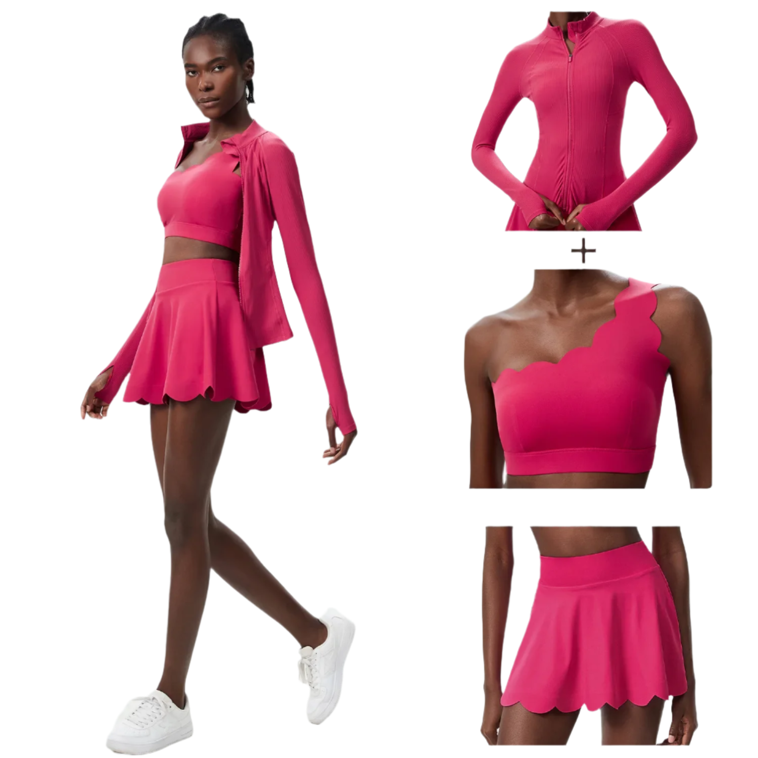 Athletic Three Piece Skirt Set