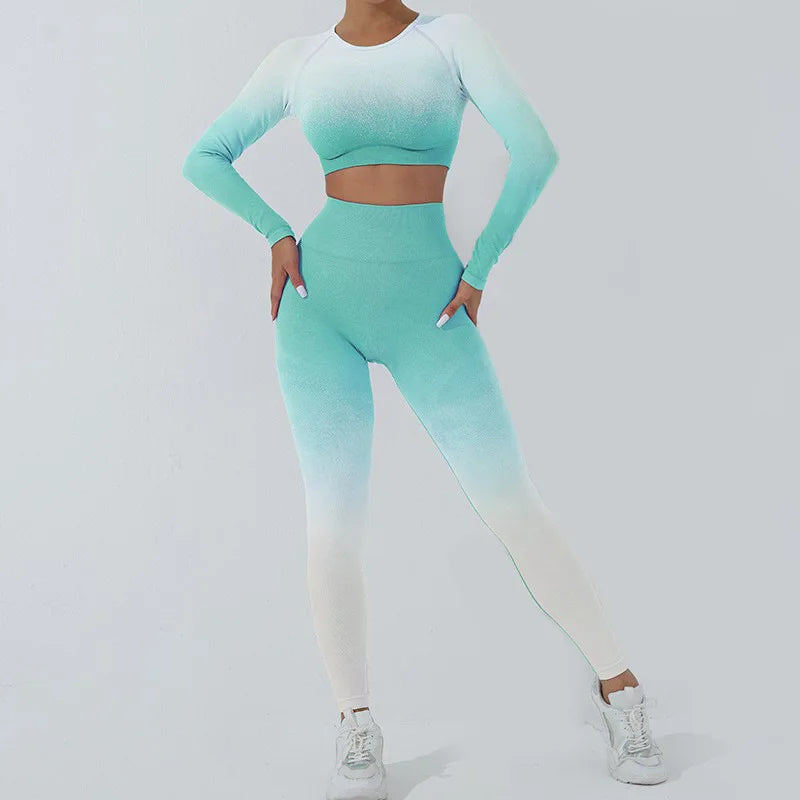 Gradient Long Leggings Set