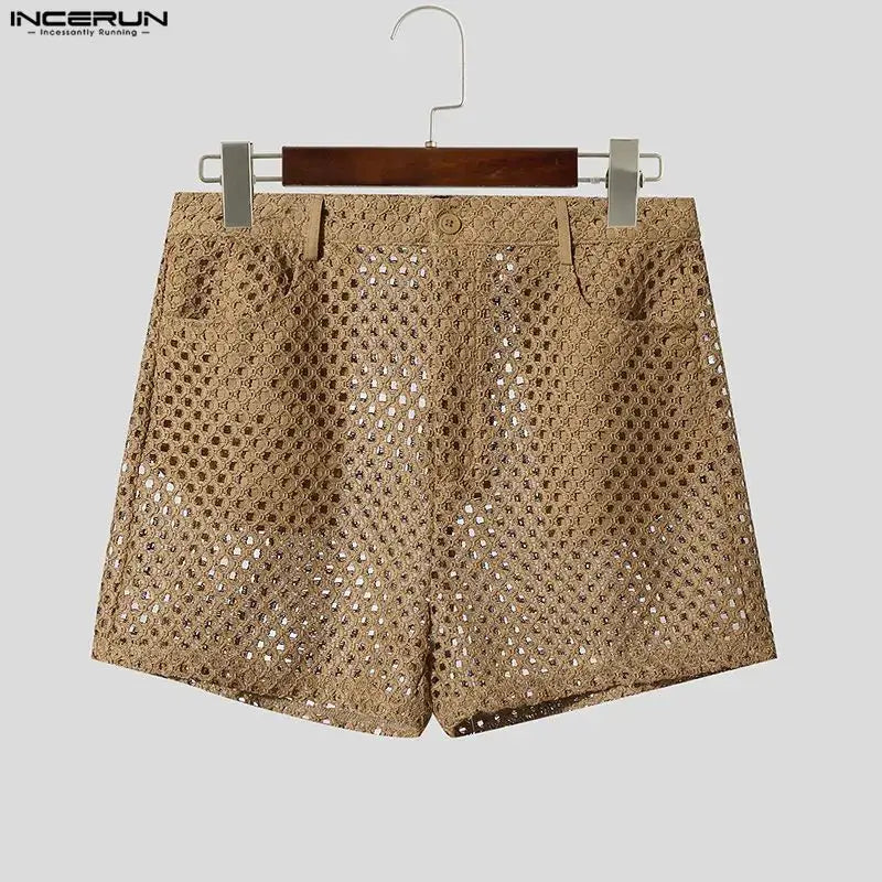 Hollow Mesh Streetwear Shorts