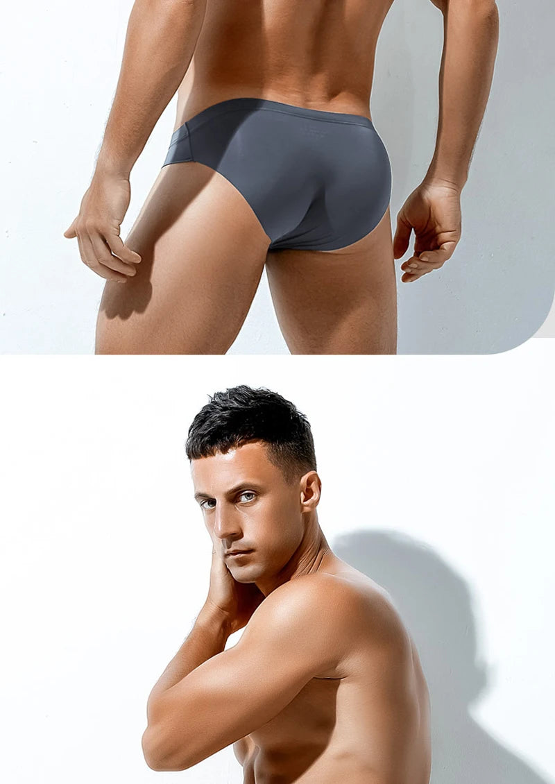 Ice Silk Breathable U-Pouch Briefs