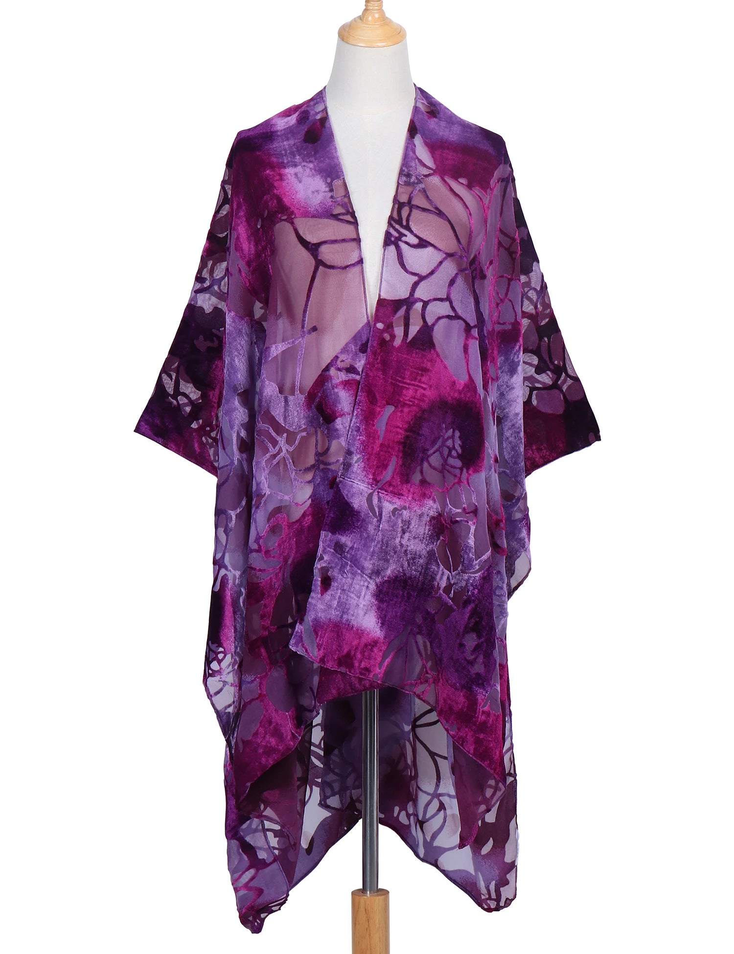 Tassel Plush Beach Kimono