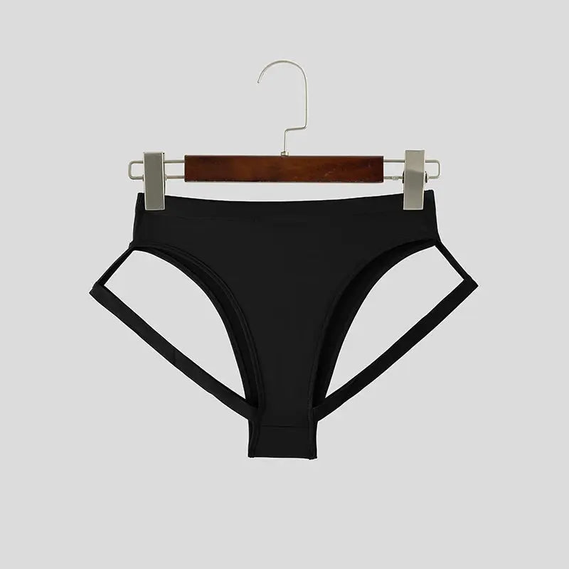 Hollow Out Elastic Waist Shorts