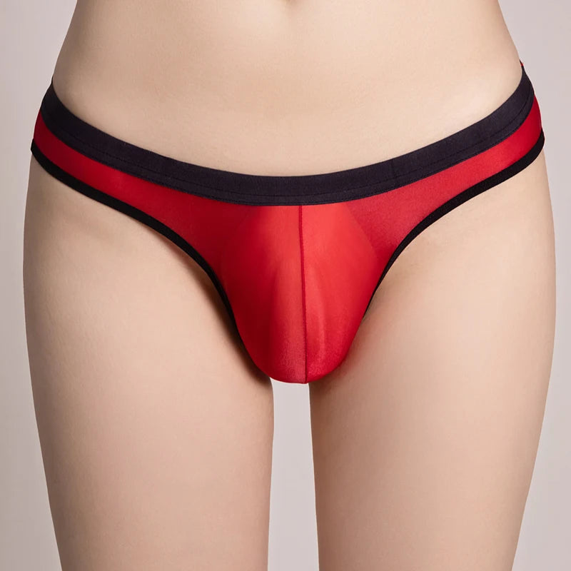 Seamless Ice-Silk Sheer Briefs