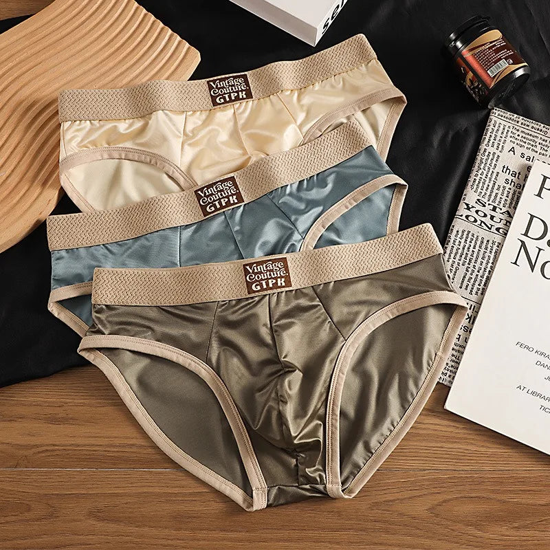 Men's Breathable Ice Silk Briefs