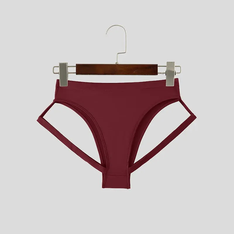 Hollow Out Elastic Waist Shorts