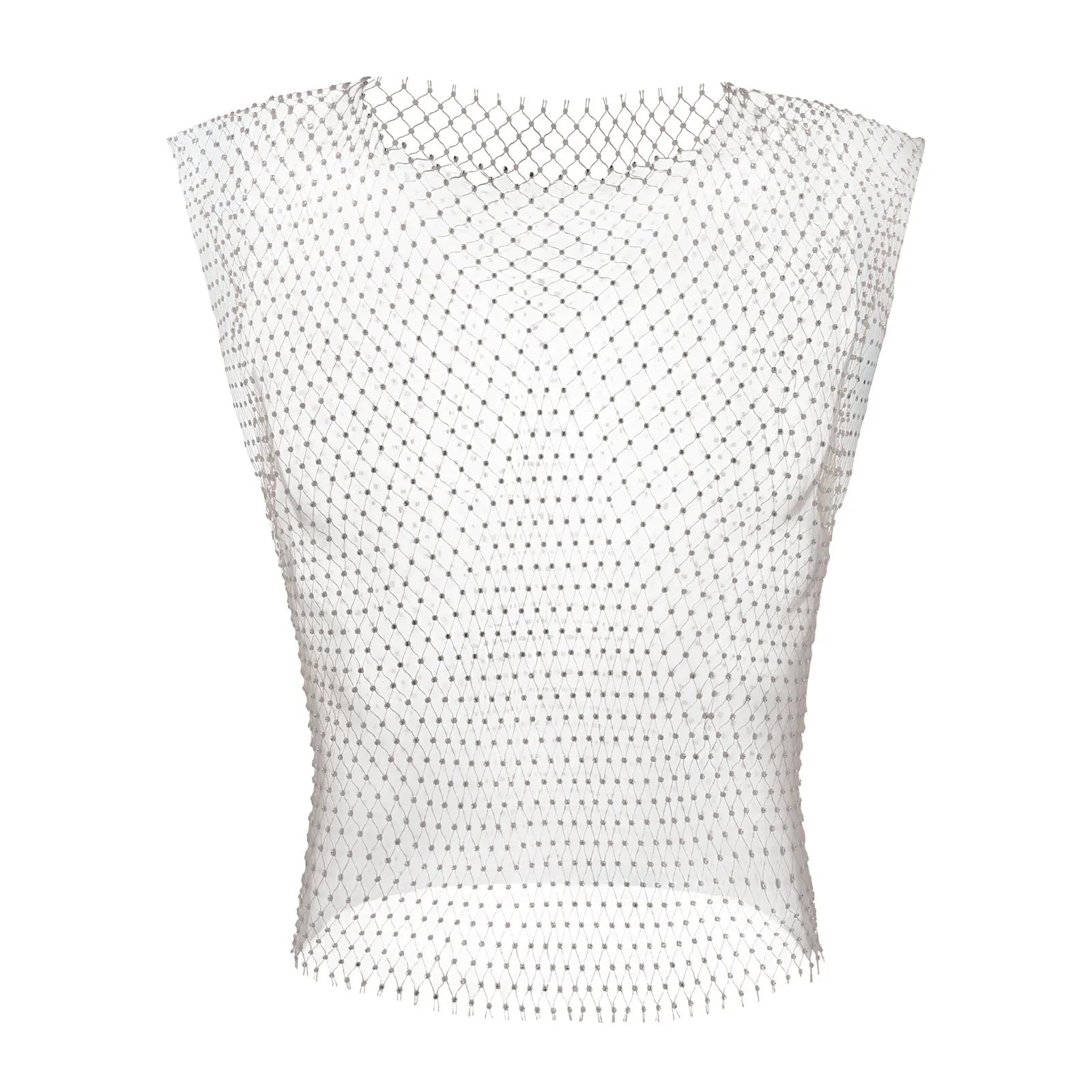 MEN See-Through Fishnet Vest