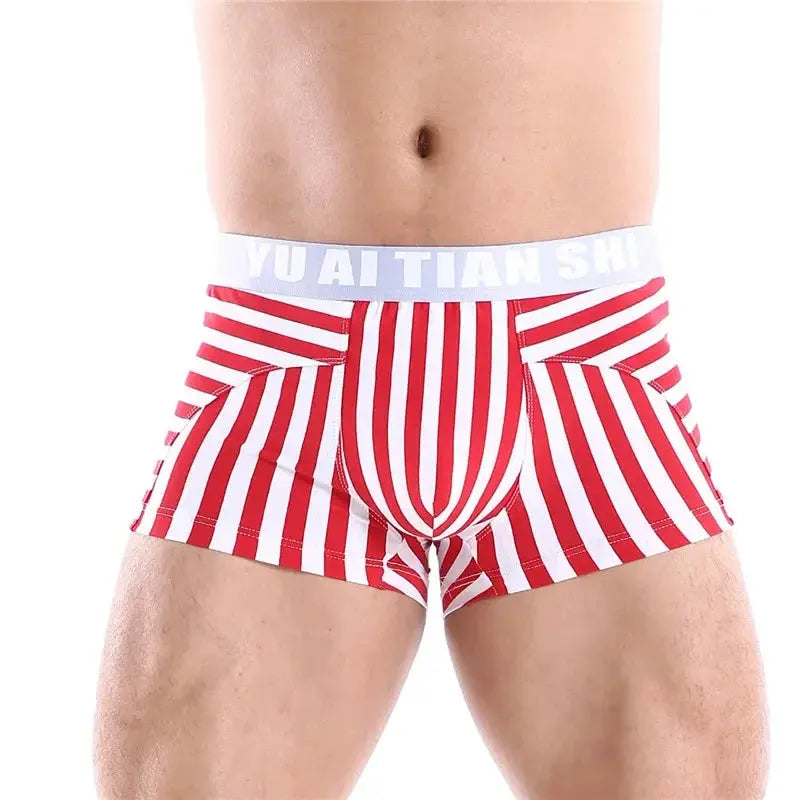 Striped Cotton Boxers - Breathable