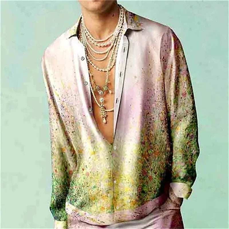 Men's 3D Printed Summer Shirt