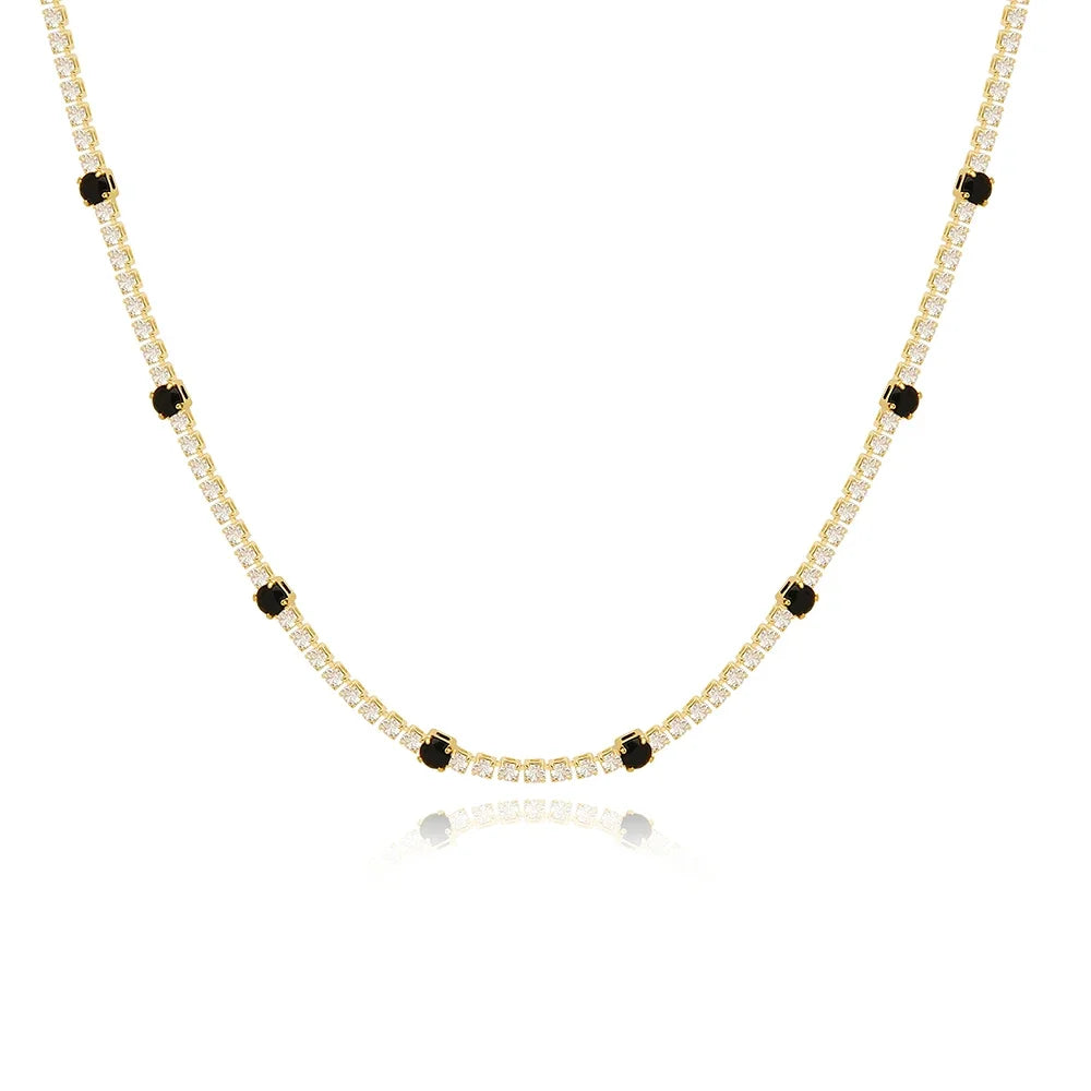 Black Cubic Zirconia Choker