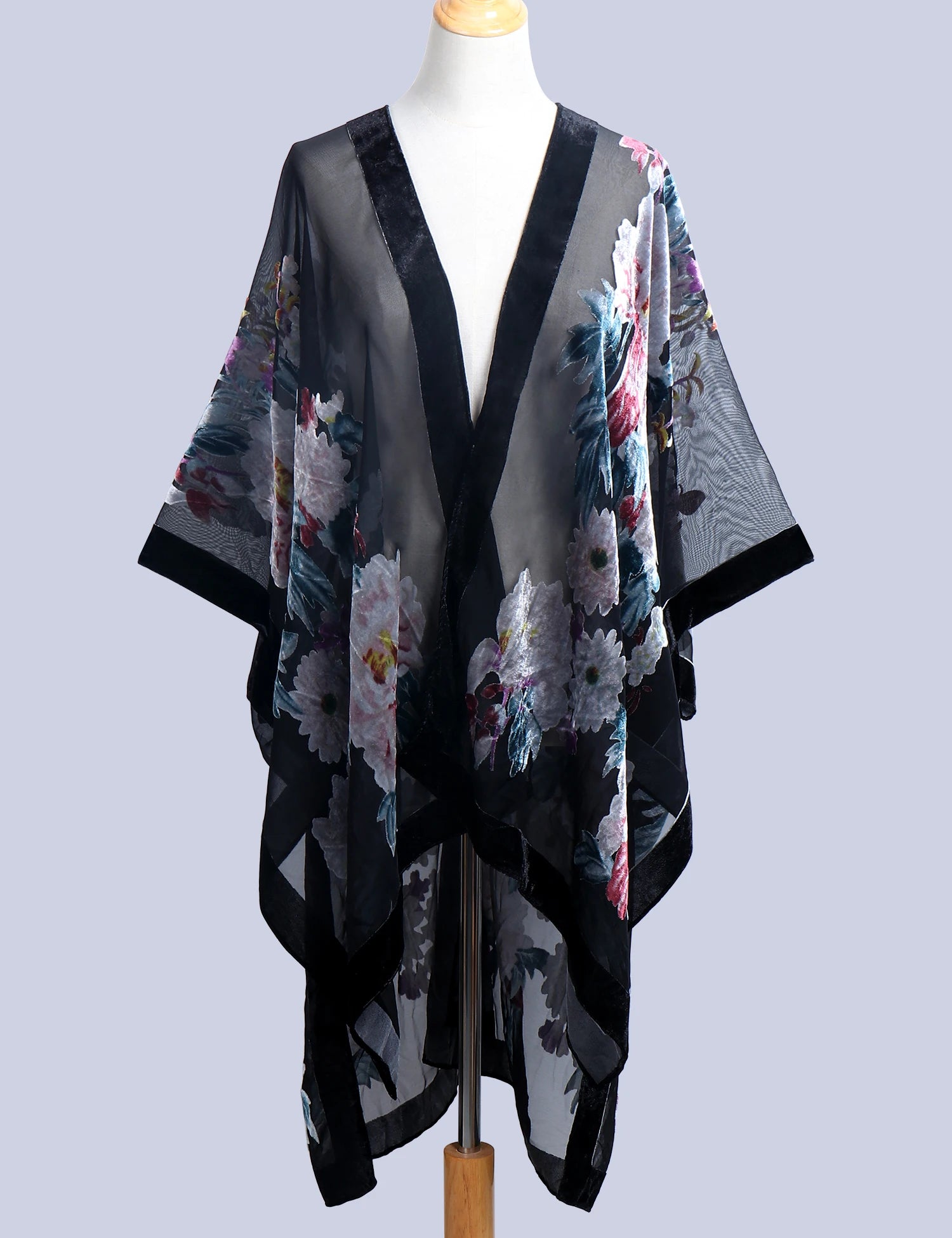 Tassel Plush Beach Kimono