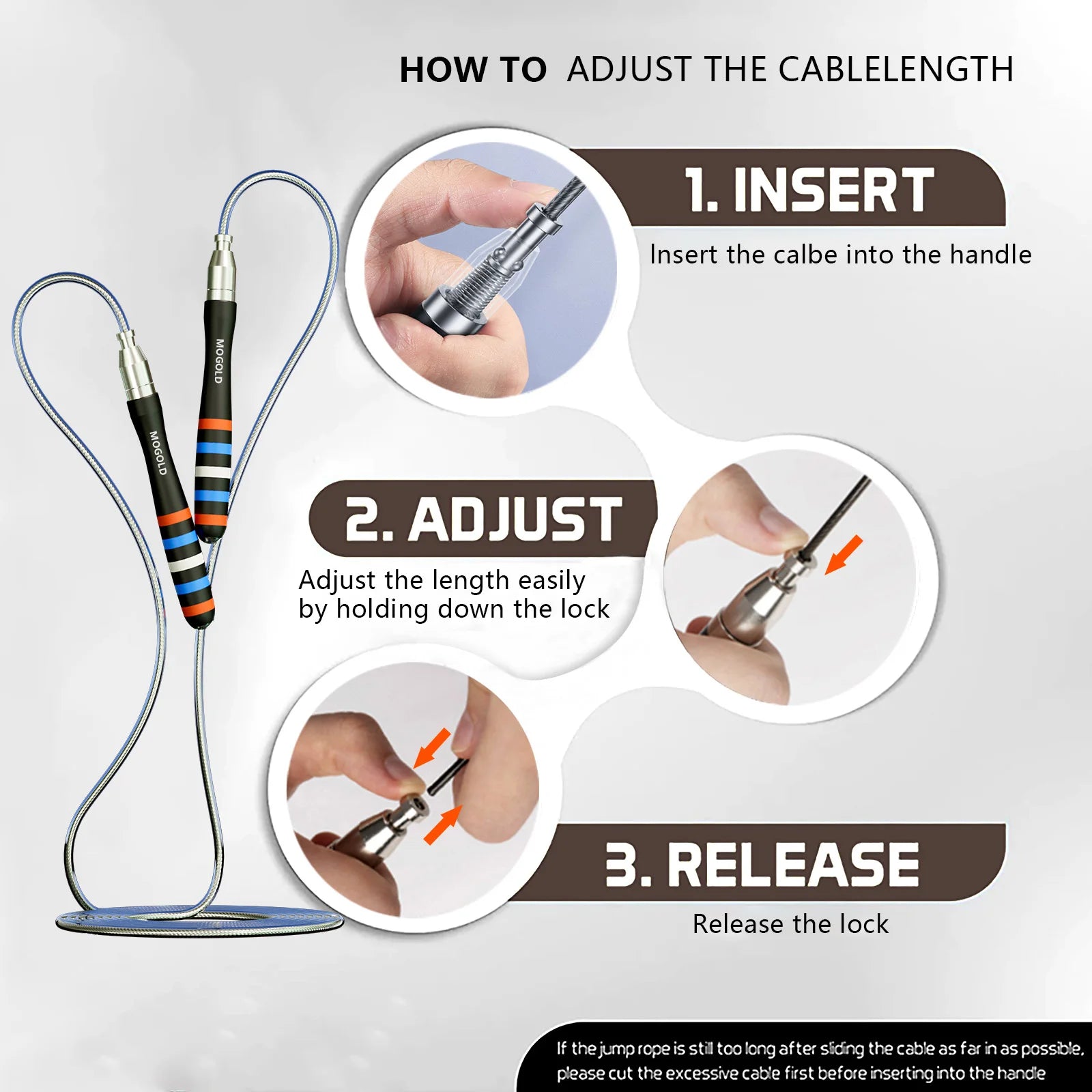 Self-Locking Speed Jump Rope