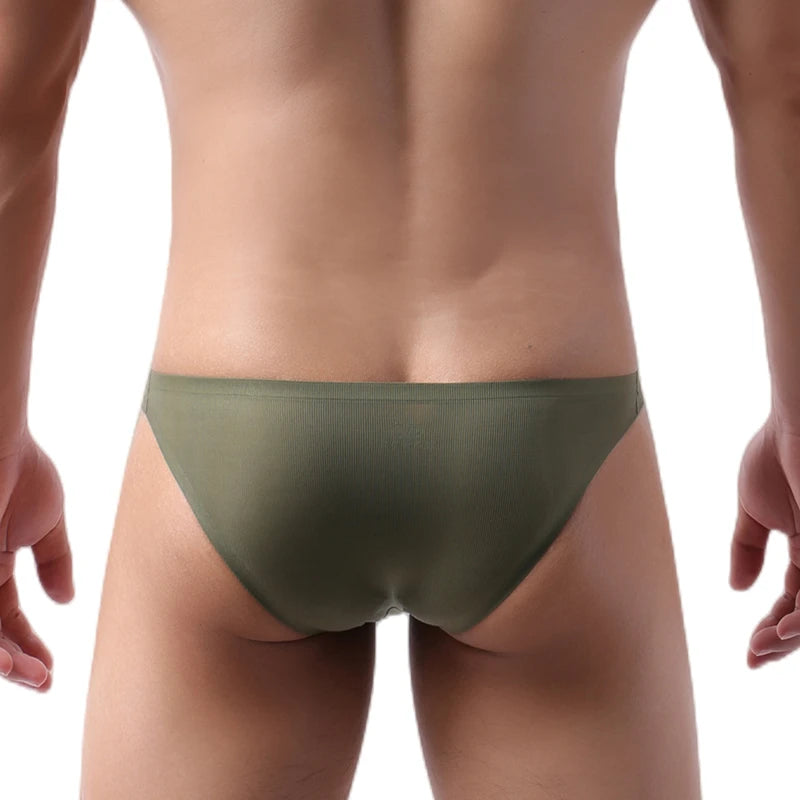 Ice Silk Seamless U-Pouch Briefs