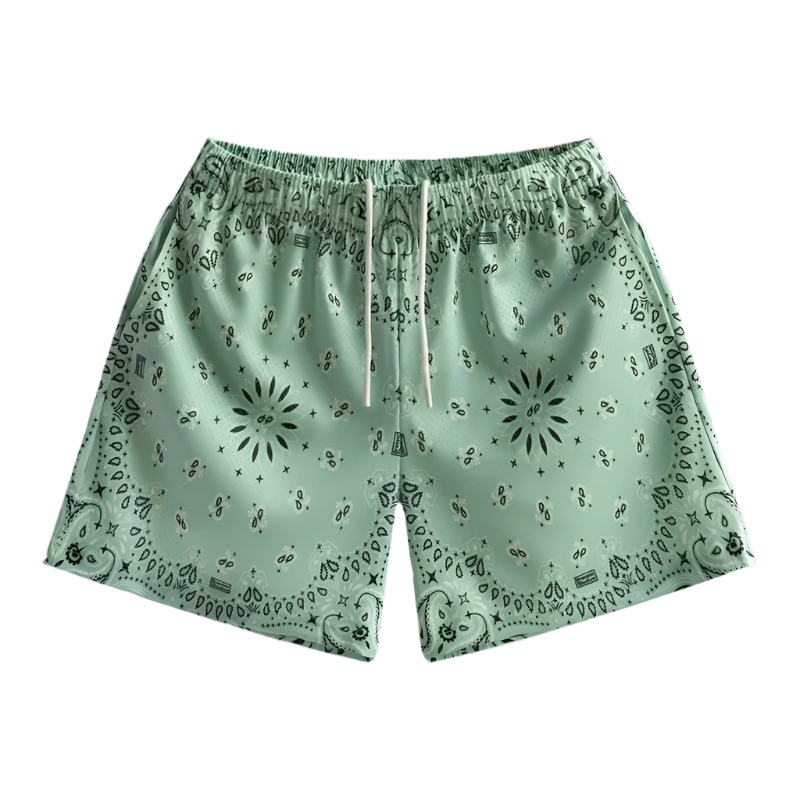 Cashew Graphics Print Beach Shorts