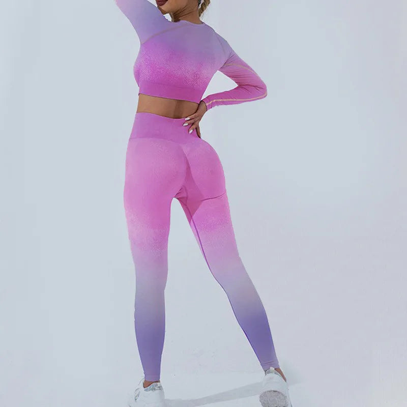 Gradient Long Leggings Set