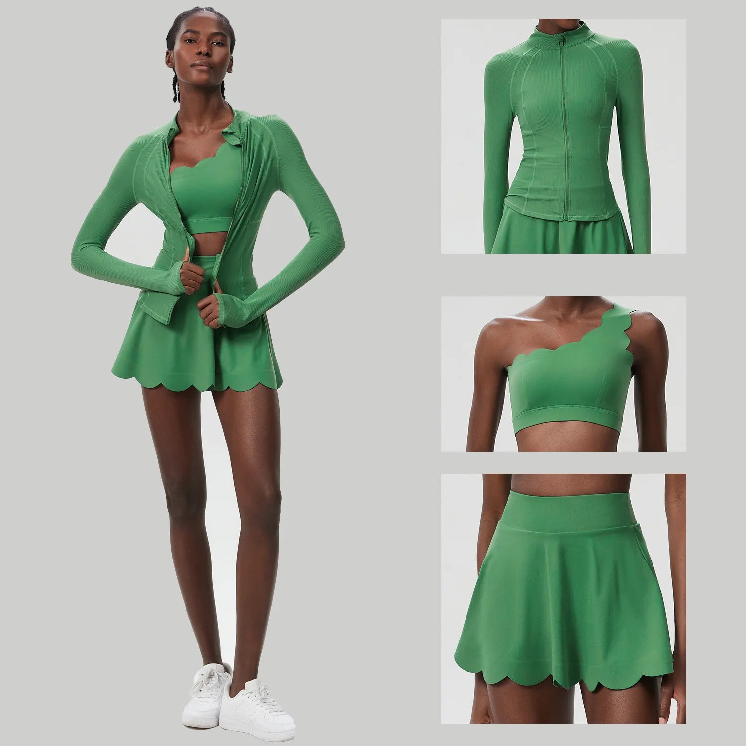 Athletic Three Piece Skirt Set