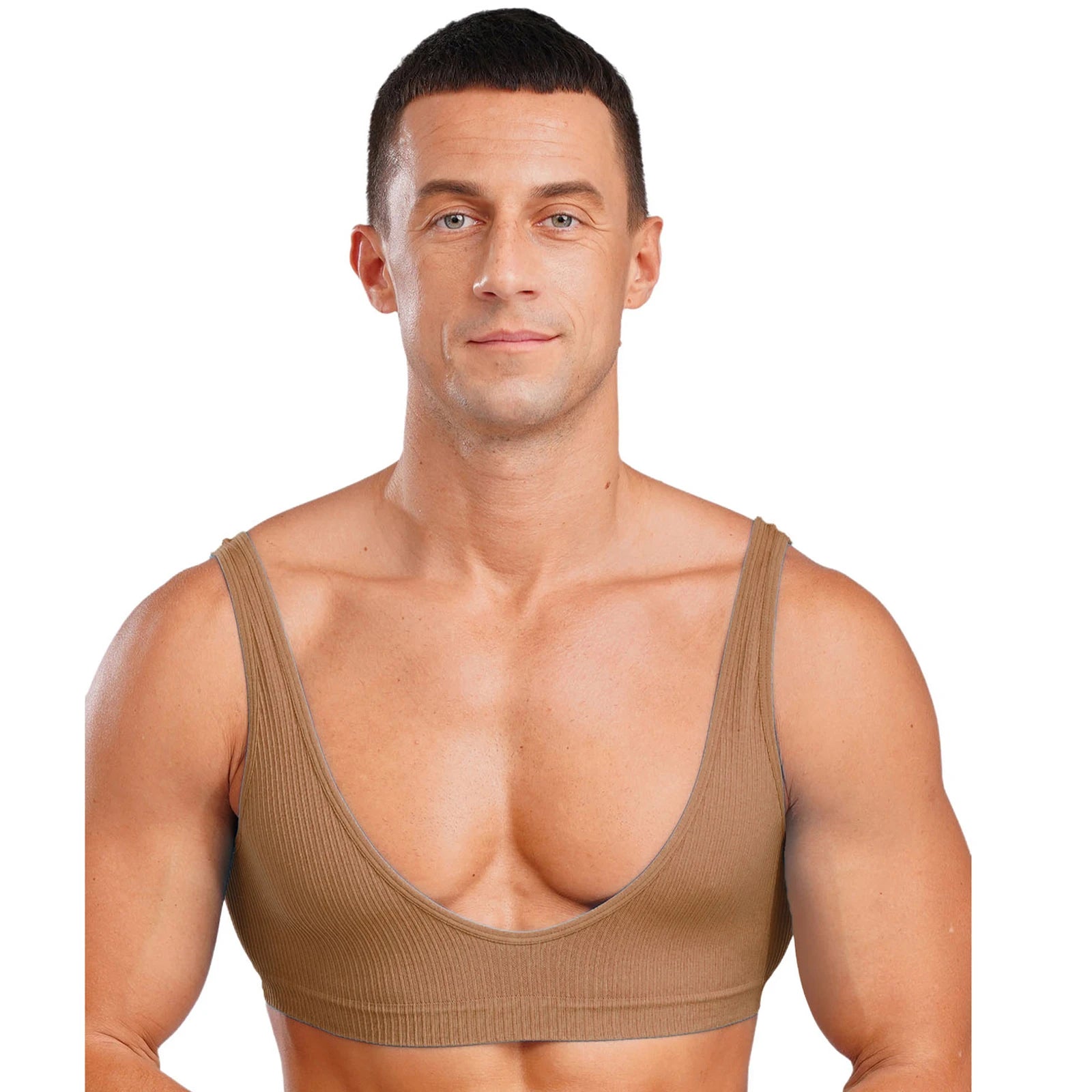 Men's Deep V-Neck Tank Top