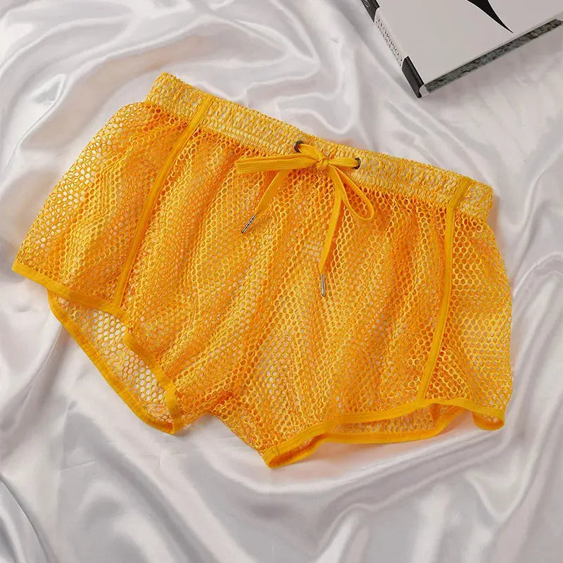 Mesh See-Through Boxer Shorts