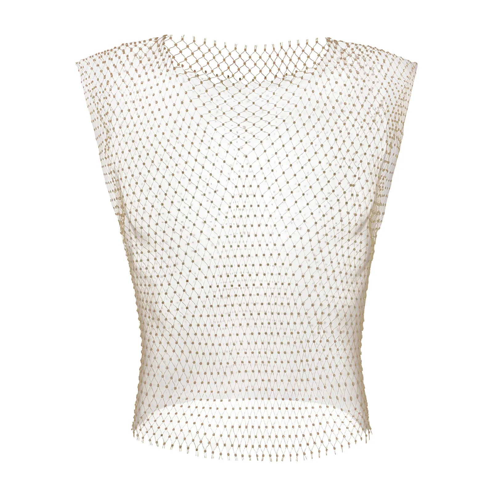 MEN See-Through Fishnet Vest