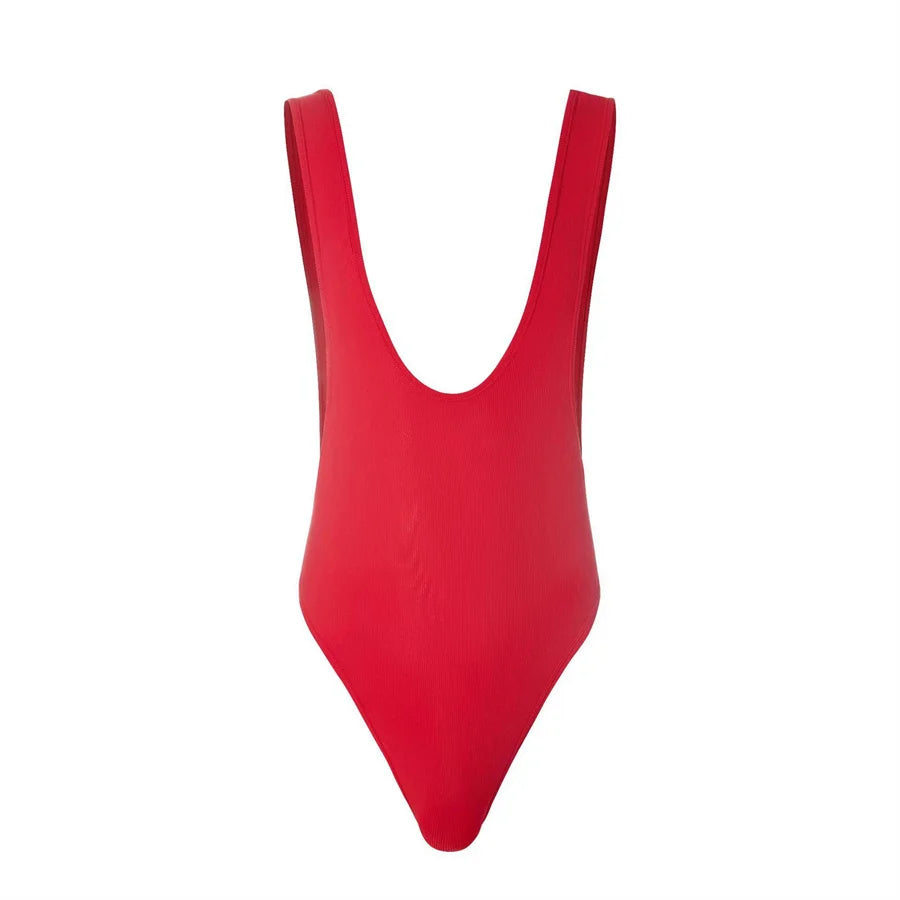 Men's Breathable Solid Bodysuit Jumpsuit