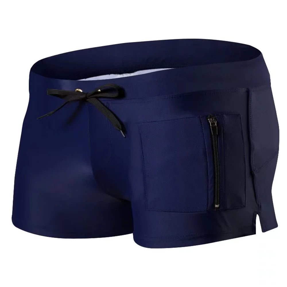 Men's High-Waist Quick-Dry Trunks