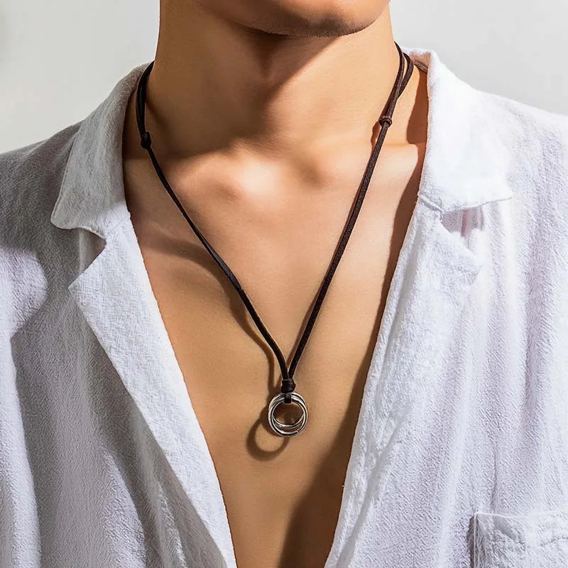 Adjustable Vintage Circle Necklace