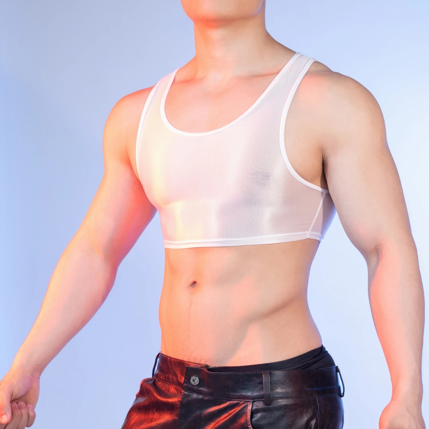 Men's Sexy Sleeveless Crop Tops